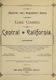 A memorial and biographical history of the coast counties of Central California by Henry D. Barrows