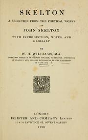 Cover of: Skelton.: A selection from the poetical works of John Skelton