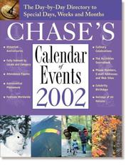 Cover of: Chase's Calendar of Events 2002 : The Day-to-Day Directory to Special Days, Weeks, and Months