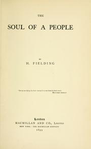 Cover of: The soul of a people by H. Fielding
