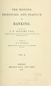 Cover of: History, principles & practice of banking