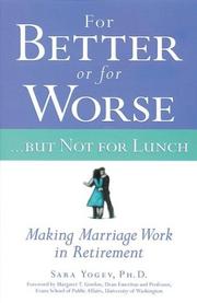 Cover of: For Better or for Worse...But Not for Lunch  | Sara Yogev