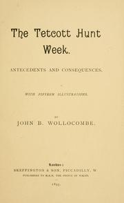The Tetcott Hunt week by John B. Wollocombe