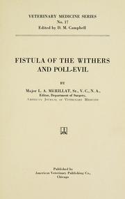 Fistula of the withers and poll-evil by Louis A. Merillat