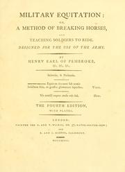 Cover of: Military equitation by Henry Herbert Earl of Pembroke