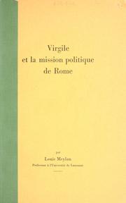 Cover of: Virgile et la mission politique de Rome.