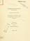 Cover of: The columbia point housing development and the peninsula: a proposal for revitalization: an application for supplemental funding to the department of housing and urban development. (draft).