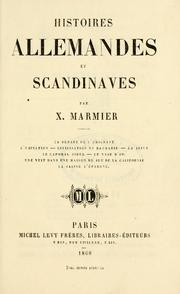 Cover of: Histoires allemandes et scandinaves