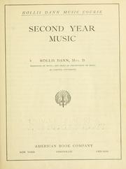 Cover of: Second year music.