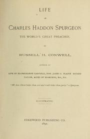 Cover of: Life of Charles Haddon Spurgeon: the world's great preacher.