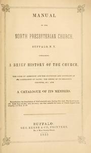 Manual of the North Presbyterian Church, Buffalo, N.Y by North Presbyterian Church (Buffalo, N.Y.)