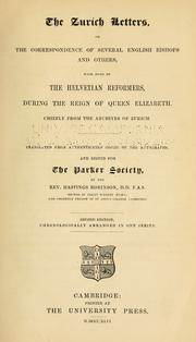 Cover of: Parker society...: for the publication of the works of the fathers and early writers of the reformed English church.