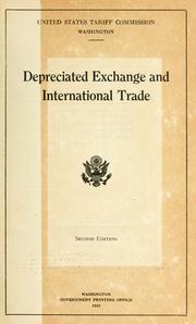 Cover of: Depreciated exchange and international trade.