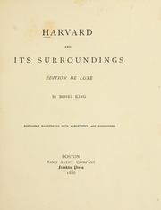 Cover of: Harvard and its surroundings. by Moses King