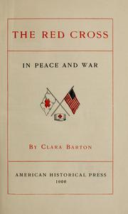 Cover of: The Red Cross by Clara Barton
