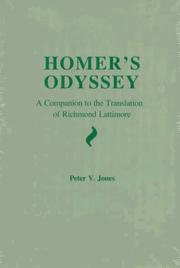 Cover of: Homer's Odyssey by Peter V. Jones, Richmond Alexander Lattimore