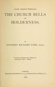 Cover of: The church bells of Holderness