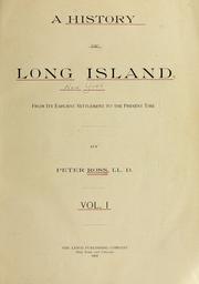 Cover of: A history of Long Island: from its earliest settlement to the present time