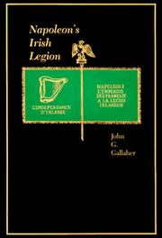Cover of: Napoleon's Irish legion by John G. Gallaher