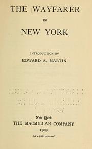 Cover of: The wayfarer in New York by introduction by Edward S. Martin.