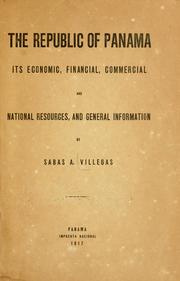 Cover of: The Republic of Panama by Sabas A. Villegas