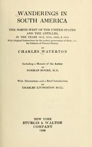 Cover of: Wanderings in South America, the North-west of the United States and the Antilles by Charles Waterton