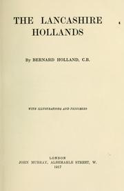 Cover of: The Lancashire Hollands