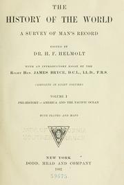 Cover of: The history of the world; a survey of a man's record