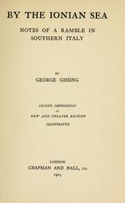 Cover of: By the Ionian Sea by George Gissing