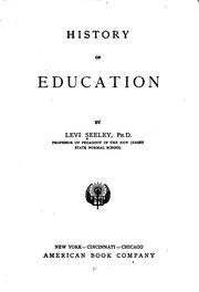 Cover of: History of education.