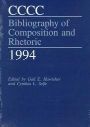 Cover of: CCCC Bibliography of Composition and Rhetoric 1994 (C C C C Bibliography of Composition and Rhetoric) by 