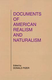 Cover of: Documents of American realism and naturalism by edited by Donald Pizer.