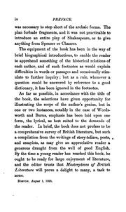 Cover of: Masterpieces of British literature.: Ruskin: Macaulay: Brown: Tennyson: Dickens: Wordsworth: Burns: Lamb: Coleridge: Byron: Cowper: Gray: Goldsmith: Addison and Steele: Milton: Bacon. With biographical sketches, notes and portraits.