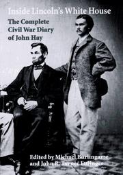 Cover of: Inside Lincoln's White House by John Hay