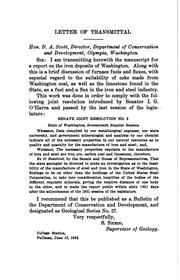 Cover of: Iron ores, fuels and fluxes of Washington