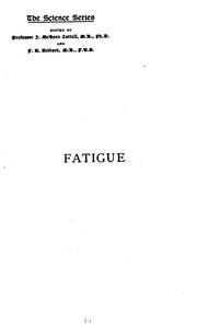 Cover of: Fatigue