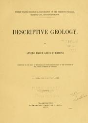 Cover of: Descriptive geology.