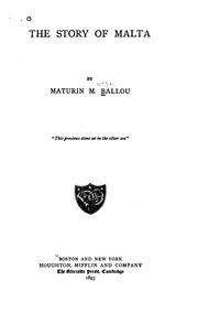 Cover of: story of Malta