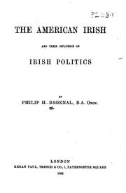 Cover of: The American Irish and their influence on Irish politics