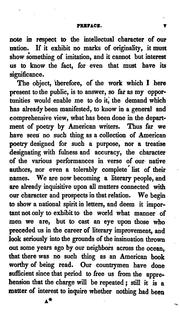 Cover of: Specimens of American poetry: with critical and biographical notices, in three volumes.