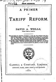 Cover of: A primer of tariff reform