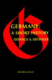 Cover of: Germany: A Short History