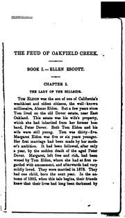 Cover of: The  feud of Oakfield Creek: a novel of California life.