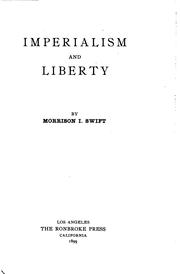 Cover of: Imperialism and liberty