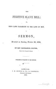 The Fugitive slave bill