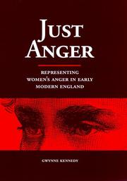 Cover of: Just anger: representing women's anger in early modern England