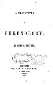 Cover of: A  new system of phrenology