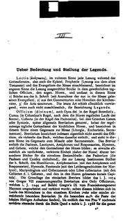 Altenglische Legenden by Horstmann, Carl