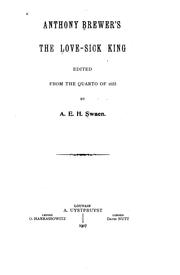 Cover of: Anthony Brewer's The love-sick king