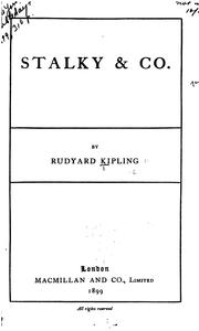 Cover of: Stalky & Co. | Rudyard Kipling